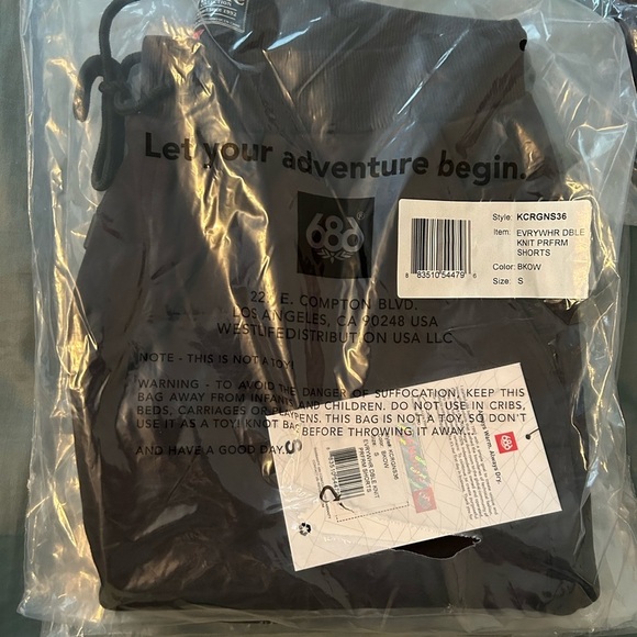 NWT 686 Men’s Everywhere Double Knit Performance Shorts Size S & M - Picture 4 of 6